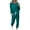 Green, variant on Womens 2 Piece Outfits Sweatsuit Crewneck Long Sleeve Tops Elastic Waist Jogger Pants Workout Outfits Fall Outfits Solid Color Casual Fashion Loose Sweatsuits (Light Blue,S)