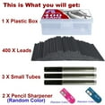 thumbnail image 4 of mivont 400pcs 2mm 2B HB Black 2.0mm Mechanical Pencil Holder Lead Refill drawing draft, 4 of 4