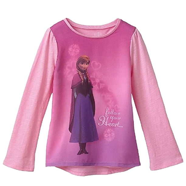 Babyhug Half Sleeves Top & Pant Frozen Print - Pink