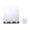 White, variant on Fog-Free Shower Mirror - Acrylic, Suction Cup Mount, Anti-Fog - Shaving Mirror for Bathroom with Holder