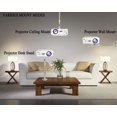 thumbnail image 4 of 2-Be-Best Universel Plafond Projecteur Montage, Cintre 360 ° Tête Rotative avec Longueur Extensible 7 Pouces / 18 Cm Projection, 4 of 5