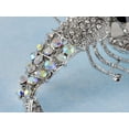 thumbnail image 4 of Silvery Tone Iridescent Clear Rhinestones Gothic Nautical Lobster Crab Brooch Pin, 4 of 5