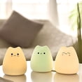 thumbnail image 6 of Ohmyroo Little Cat LED Night Light White Silicone for Kids Bedroom Color Changing Ambient Illumination Gadget, 6 of 8