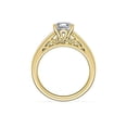 thumbnail image 3 of 1.00 Carat Excellent Asscher Cut Natural Diamond Unique Solitaire Ring for Engagement Solid 14K Yellow Gold Size 8.5, 3 of 8