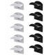 thumbnail image 3 of Perchero adhesivo para sombrero, montaje en pared, gancho para sombrero de béisbol, multiusos, Ha10pcsblack, 3 of 5
