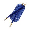thumbnail image 3 of Base con asas para kit de confección de bolsos de ganchillo. Resistente tejido de piel sintética. Azul, 3 of 9