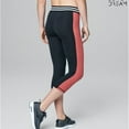 thumbnail image 2 of Aeropostale Womens Striped Compression Athletic Pants, Red, Juniors, X-Small, 2 of 2