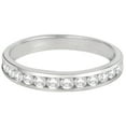 thumbnail image 3 of Channel-Set Diamond Anniversary Ring Band 14k White Gold (0.50ct), 3 of 3