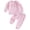 Pink, variant on YDFCWXW Baby Girl Clothes Toddler Fall Spring Outfit Ruffles Crewneck Bow Pullover Sweatshirt Joggers Pants Set (Pink, 12-18 Months)
