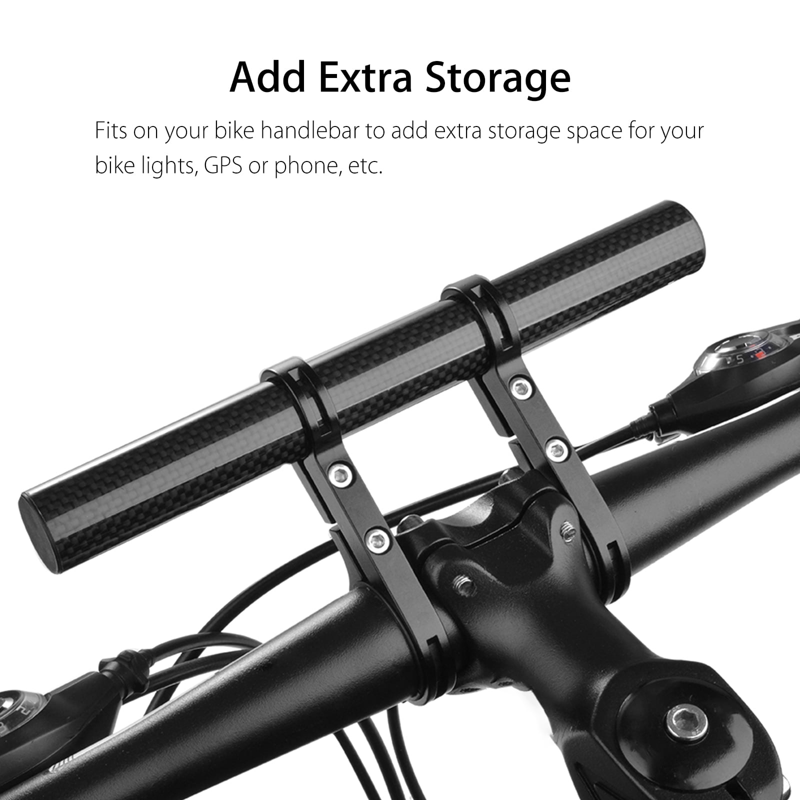 Bike Flashlight Holder Handlebar Bicycle Accessories Extender Mount BrackeBRUS