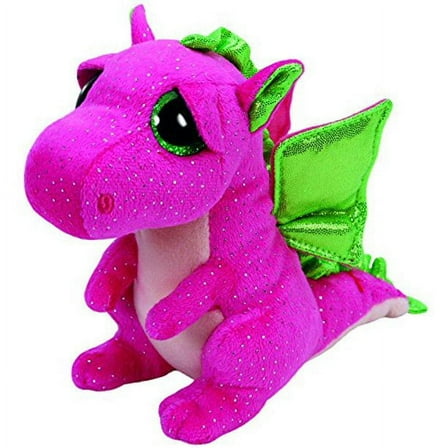TY Beanie Boos - DARLA the Pink Dragon (Glitter Eyes) 6" Plush (NO TY HANG TAG)