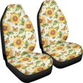 thumbnail image 3 of XYZCANDO Sunflower Butterfly Print Car Front Seat Covers for Woman Soft Auto Seat Cover Waterproof Comfortable, for Truck SUV Van, 3 of 10