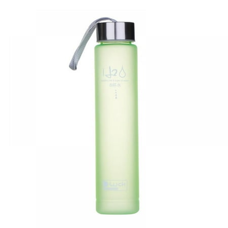 

Xinhuaya H2O Frosted Transparent Plastic Cup Sports Lovers Cup Fashion Stick Rope Cup Flower Cups