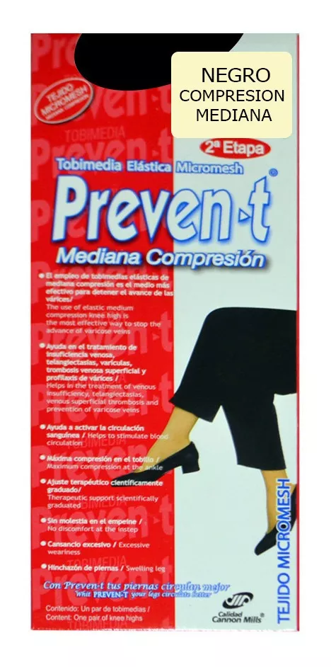Tobimedias De Compresion Suave Prevent Varices Circulacion