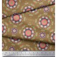 thumbnail image 3 of Soimoi Rayon Fabric Floral Mandala Print Fabric by The Yard 42 Inch Wide, 3 of 3