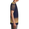 thumbnail image 6 of Wukai Gold Black Glitter Youth Unisex Short Sleeve T-Shirt for Boys, Girls, Teens, and Kids-Small, 6 of 7