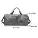 thumbnail image 3 of Qarigey Bolsa de gimnasio de gran capacidad, bolsa de almacenamiento de Fitness, bolsa de equipaje de viaje impermeable portátil, accesorios de soporte Envolturas para manijas de equipaje Gris, 3 of 6