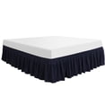 thumbnail image 1 of Unique Bargains Polyester Bed Skirt Durable 16 Inch Drop Easy Fit Wrinkle, Elastic Dust Ruffles Bedskirts, 1 of 8
