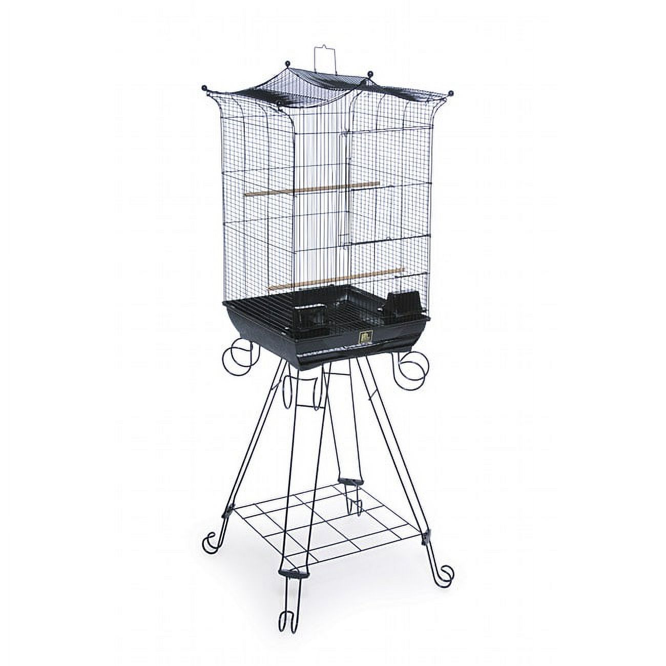 Prevue Pet Products Penthouse Suites Crown Top Cage with Stand, Black - image 2 of 5