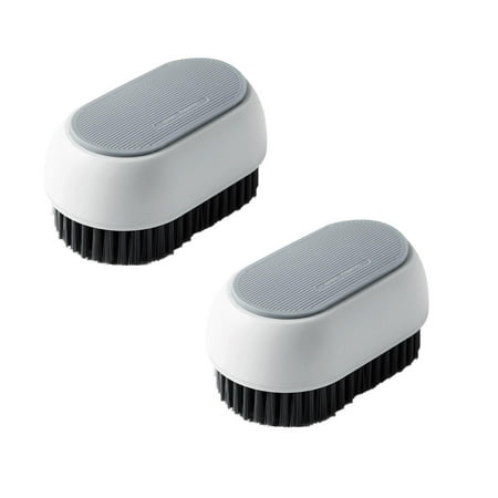 

2 PCS Clashing Color Plastic Shoe Brush Cleaning Brush Set Household Multifunctional Laundry Brush Long Handle Shoe Polish Plastic Tool Brush Scrub Brushes For Cleaning Kitchen Gadgets kitchenware