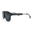 thumbnail image 6 of Polarized Mogul Mobster Flat Top Racer Mafia Plastic Fashion Sunglasses Shiny Black Gunmetal - Black, 6 of 8