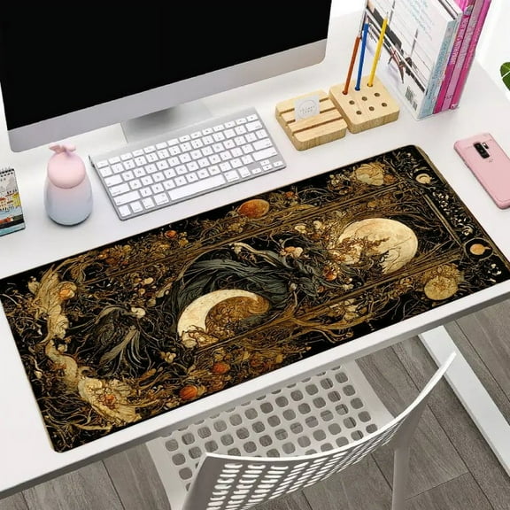 Magic Mystic Ancient Vine Desk Mat Desk Pad Large Gaming Mouse Pad E-Sports Office Keyboard Pad Computer Mouse Non-Slip Computer Mat Gift For Boyfriend/Girlfriend