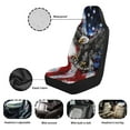 thumbnail image 5 of Uorisanigo Eagle Flag Car Seat Covers Breathable Front Seat Cover Anti-Slip Back Fabric Waterproof Car Seat Cover Easy to Install Universal for Cars Truck SUV Van, 5 of 7