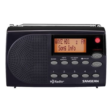 Sangean Digital AM/FM Shortwave Portable Radios, Battery Operated, Gray ...