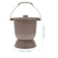 thumbnail image 2 of Phenofice Urinals Container Chamber Pot Brown 1Set Adults Hotel Use, 2 of 8