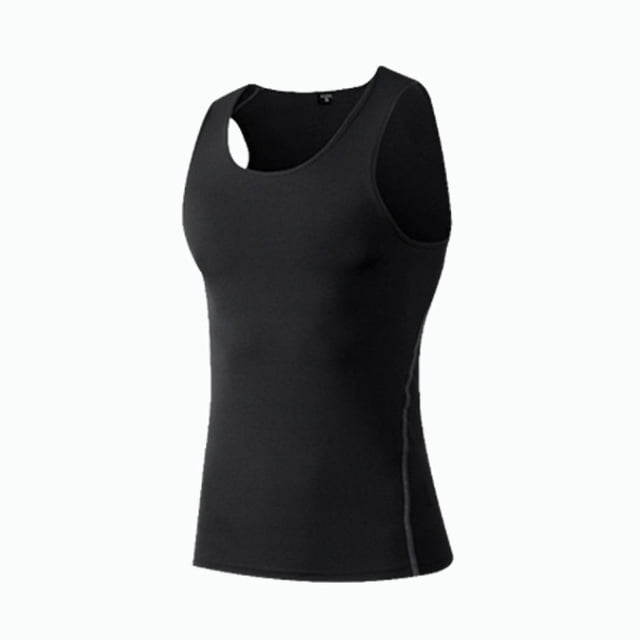 Chaleco deportivo ajustado para hombre, de secado rápido, transpirable, elástico, ropa interior deportiva para correr, camiseta interior para entrenamiento corporal, top de fitness