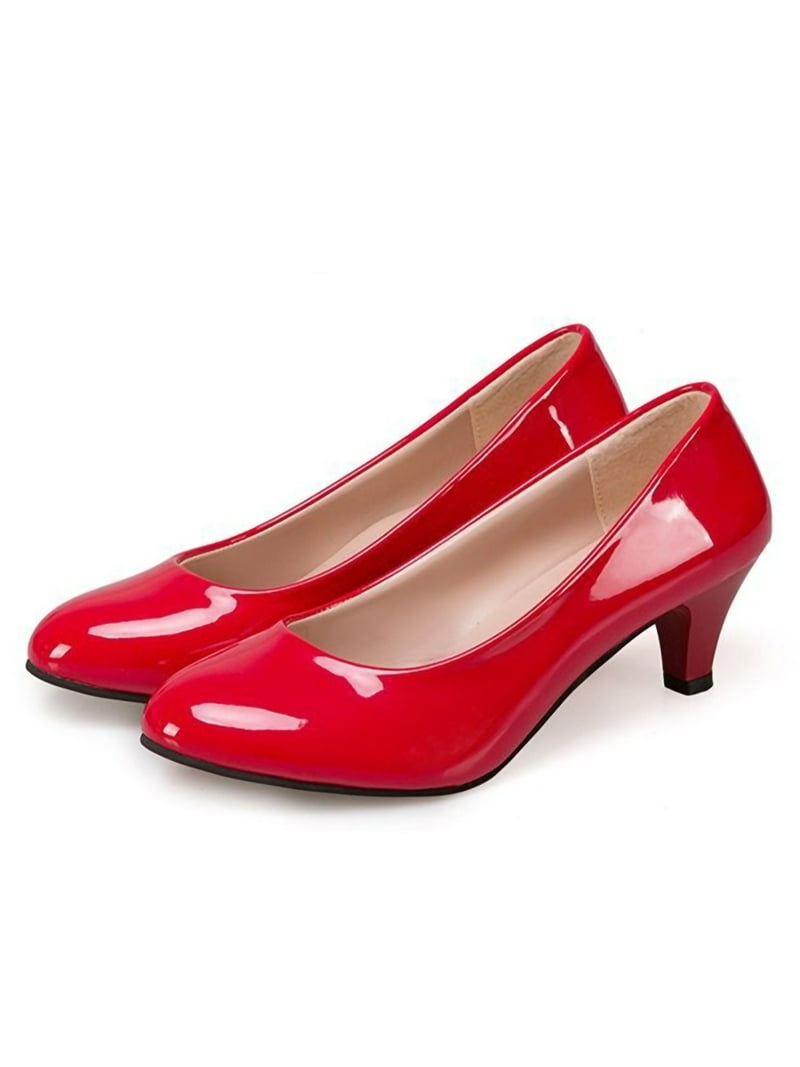 Eloshman Womens Work Pumps Shoes Fashion Heels Pointed Toe Wedding