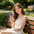 thumbnail image 6 of YingYouFu Slim Handheld Fan with Digital Display, High Speed Turbine Portable Mini Fan, USB Rechargeable Strong Airflow for Outdoor Office Home Travel, 6 of 7