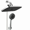 thumbnail image 2 of Pressure Rain Shower Head: Upgraded shower head with handheld spray combination, comes with fixed shower head and handheld shower head, detachable shower head built-in magnetic docking and powerf, 2 of 10