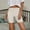 Beige, variant on LEKODE High Waist Tummy Control Shorts Pull on Shorts Women Womens Running Shorts Workout Shorts Women Stretchy Shorts for Women Shorts for Women Trendy Summer Shorts Baggy Shorts Women Beige L