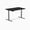 Black / Space Gray, variant on Desky Single Sit Stand Gaming Desk - White / 47.2 X 29.5 Inches / Space Gray