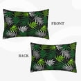 thumbnail image 2 of Gukieu Tropical Leaves1 Print Plush Pillow Cover, Hidden Zipper Pillow Protector without Pillow Core, Suitable for Bedroom, Office, Car Decoration-20"x30", 2 of 6
