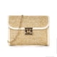 thumbnail image 2 of Bolso de paja, bolso pequeño, bolso pequeño para mujer, bolso cuadrado pequeño tejido, bolso con cadena y borlas, 2 of 6