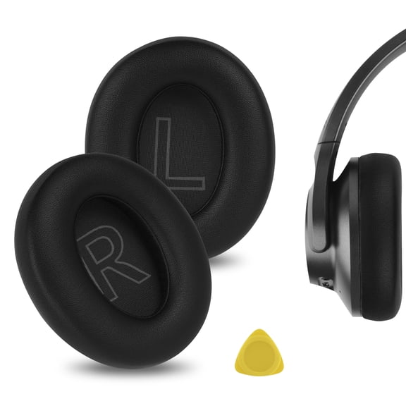 Geekria QuickFit Replacement Ear Pads Compatible with Anker Soundcore Life 2 (Not fit Life 2 Neo), Life Q20, Q20 , Q20I, Q20BT Headphones, Repair Parts (Black)