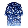 thumbnail image 5 of Feancey Summer Cardigans for Women Lightweight 3/4 Sleeve Cute Floral Print Open Front Beach Cover Up Long Cardigans Jackets Summer Saving Clearance! Multicolor M, 5 of 6