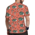 thumbnail image 2 of Wukai Hedgehog Mushroom Print Men's Short-Sleeved Mesh T-Shirt,Quick-Dry Short Sleeve Workout T-Shirt-Medium, 2 of 8