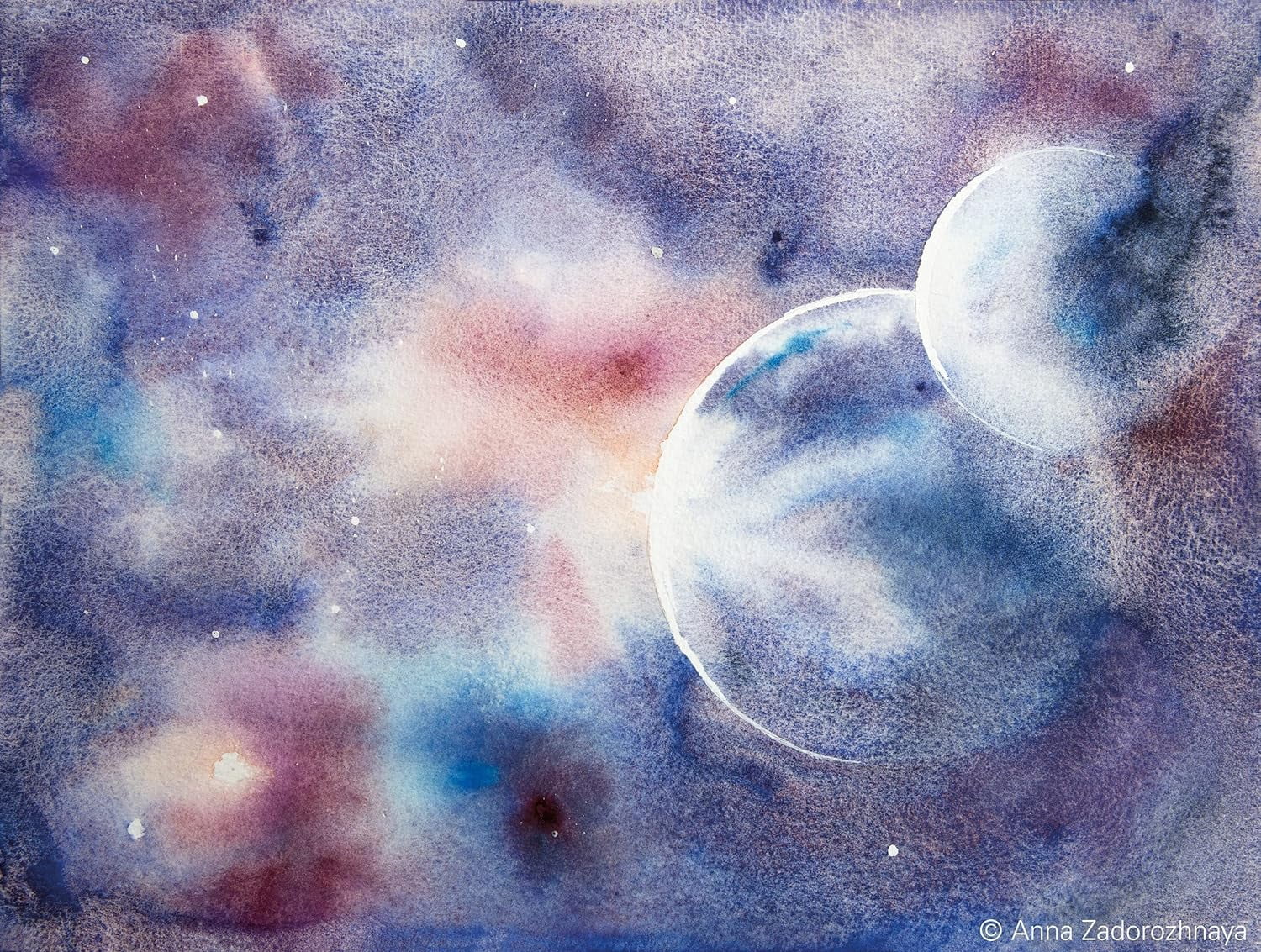 Schmincke Horadam Aquarell Artist Watercolor - Galaxy, Supergranulation, Wood Box, Set of 5, 15 ml, Tubes