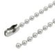 5pcs 4mm Dia 304 en Acier Inoxydable Perles Boule Porte-Clés 15cm Longueur Ton Argent – image 2 sur 3