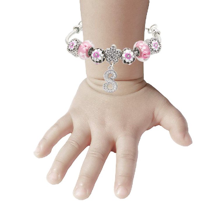 Pink Princess 8th Birthday Girl, 8th Birthday Charm Bracelet, 8 Year Old Daughter Gift Ideas, Girls 8th Birthday Gift, 8 Year Old Girl Birthday 18cm