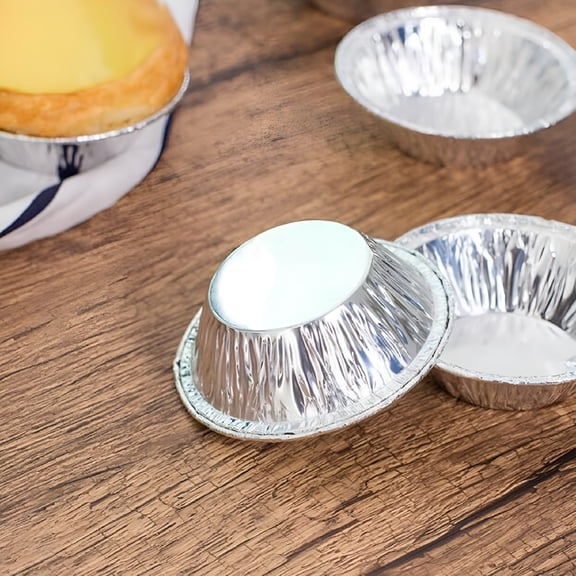 ACDANC 2026 New 100 Pcs Pie Tins,Disposable Mini Pies Tin,Tart Aluminum Tins,Individual Serving Pie&Personal Pies for Baking Mini Chicken Potpie,Small Homemade Cakes&Quiche,Baking Tin Foil Cake Cup