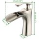 thumbnail image 2 of Grifo de baño moderno en cascada con bañera de níquel cepillado de una manija y 1 orificio de montaje JM, 2 of 5