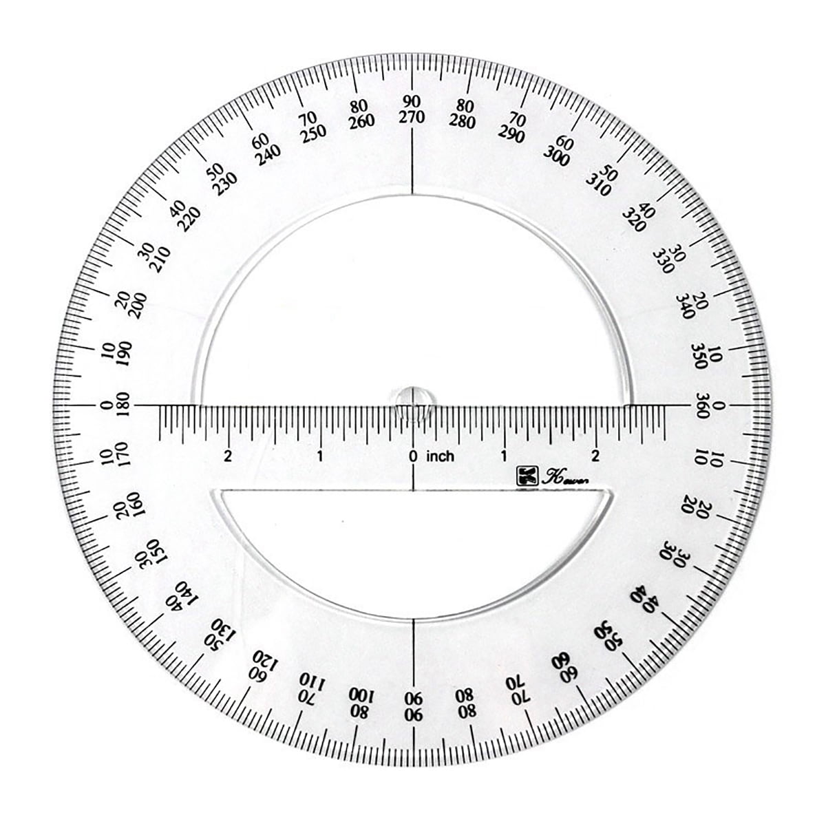 BE TOOL 360 Degree Protractor Ruler Circle Measuring Tool For Drawing 