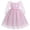 Pink, variant on IBTOM CASTLE Girls Princess Long Sleeve Rainbow Party Tulle Dress 3D Flower Ruffle Mesh Dress Pageant Birthday Smocked Back Wedding Flower Girl Dress 3-4T Pink