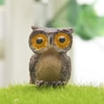 thumbnail image 1 of TEHAUX Statue de Hibou pour Décoration Intérieure 3 Pcs Mini Résine 0.8x0.8x0.8in, 1 of 8