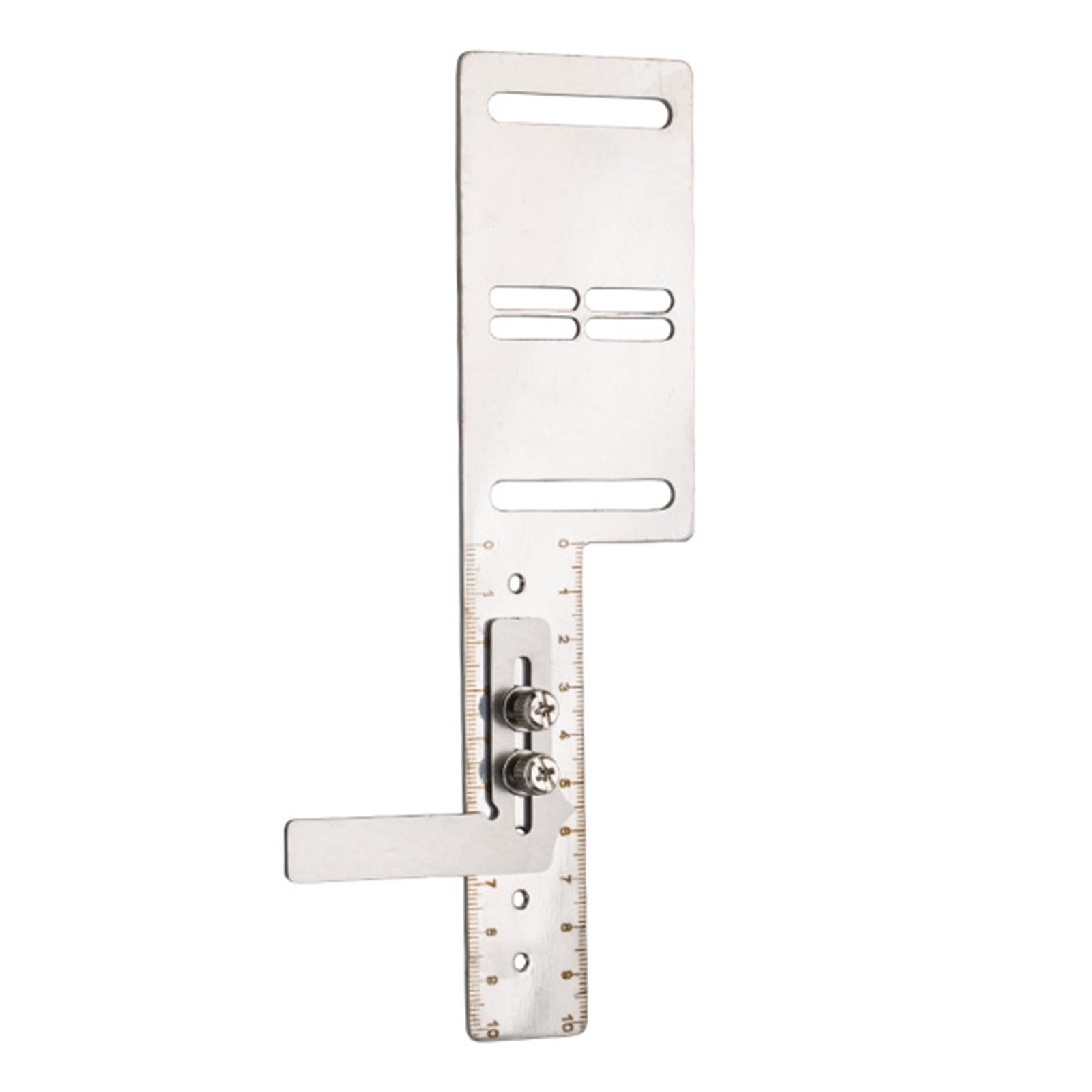 Adjustable Buttonhole Gauge Measuring Ruler Sewing Tool Stainless Steel Material Compatible with 1790 781 Users