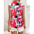 thumbnail image 2 of Camisa HOTOUCH sin mangas con cuello abotonado para mujer, 2 of 6